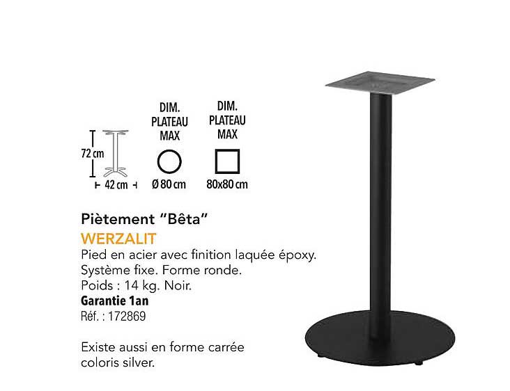 Piètement "Bêta"