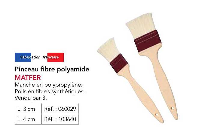 Pinceau fibre polyamide MATFER