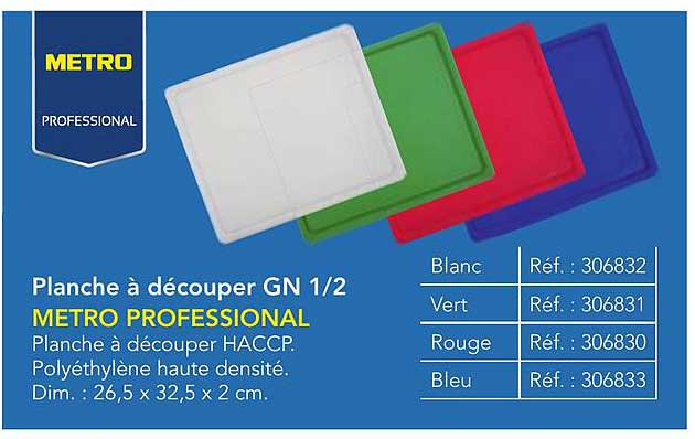 Planche à découper GN 1/2 METRO PROFESSIONAL