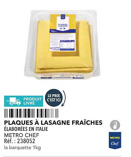 PLAQUES À LASAGNE FRAÎCHES
