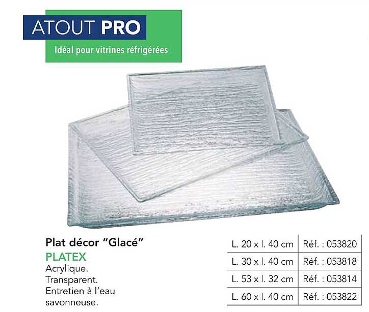 Plat décor “Glacé”