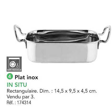 Plat inox IN SITU
