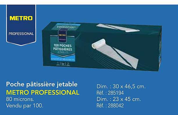 Poche pâtissière jetable METRO PROFESSIONAL