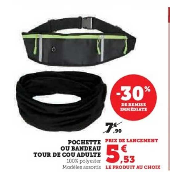 POCHETTE OU BANDEAU TOUR DE COU ADULTE