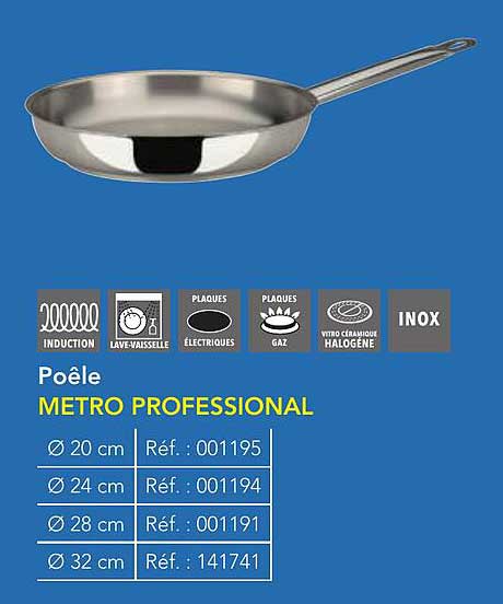 Poêle METRO PROFESSIONAL