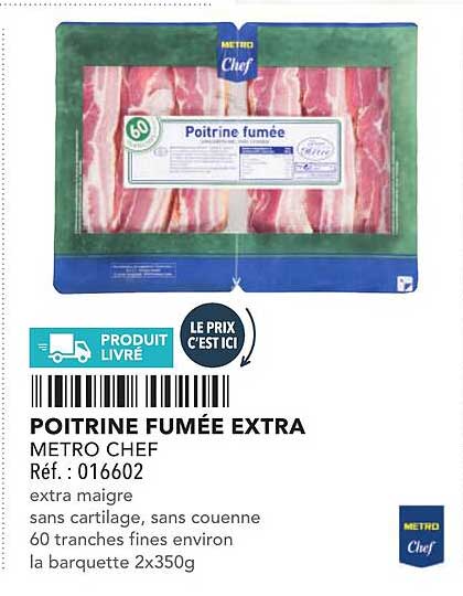 Poitrine fumée extra