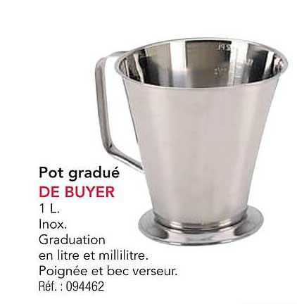 Pot gradué DE BUYER 1 L.