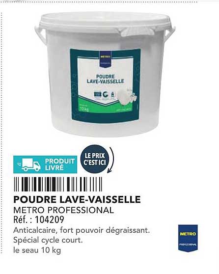 POUDRE LAVE-VAISSELLE