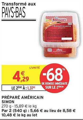 PRÉPARÉ AMÉRICAIN SIMON
