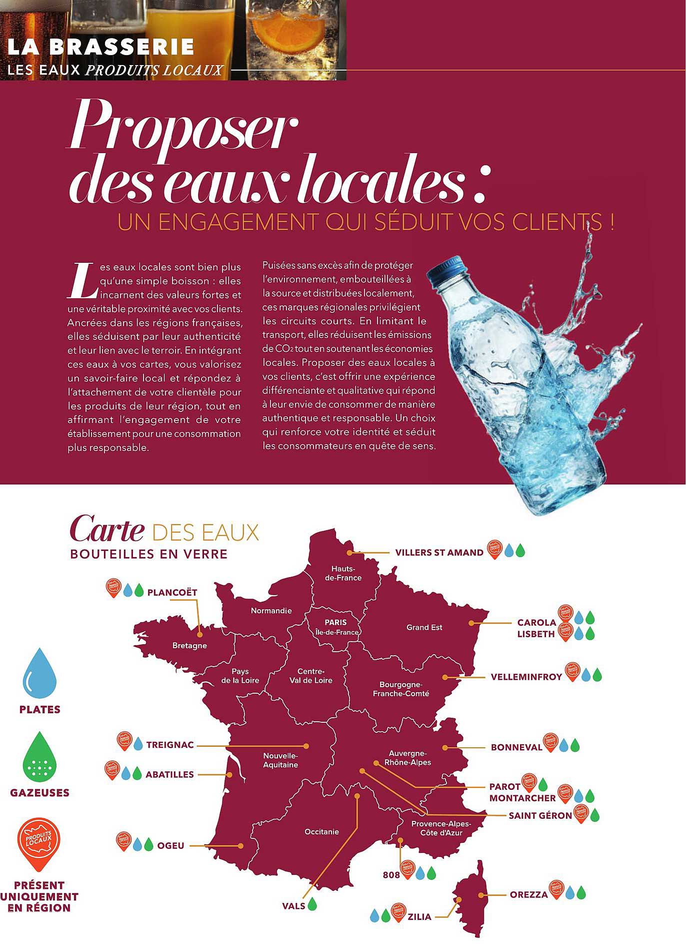 Proposer des eaux locales : UN ENGAGEMENT QUI SÉDUIT VOS CLIENTS !