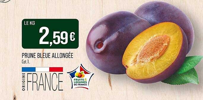 Prune Bleue Allongée
