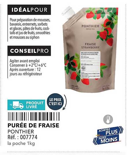 Purée de Fraise Ponthier
