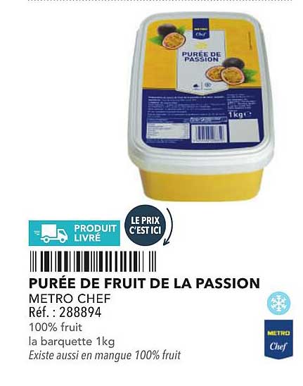 PURÉE DE FRUIT DE LA PASSION
