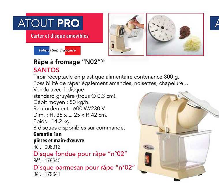 Râpe à fromage “N02”