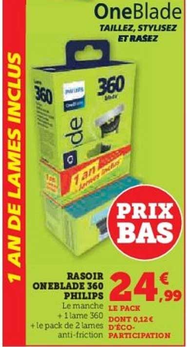 Rasoir OneBlade 360 Philips