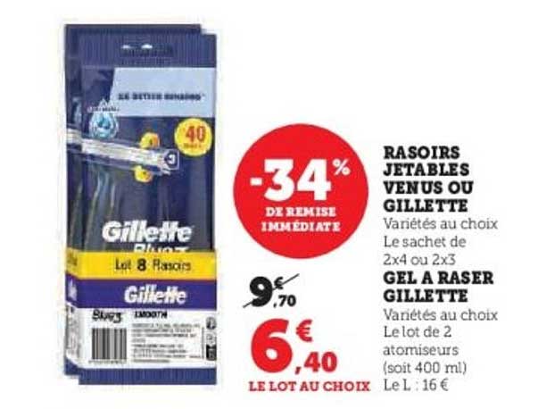 RASOIRS JETABLES VENUS OU GILLETTE