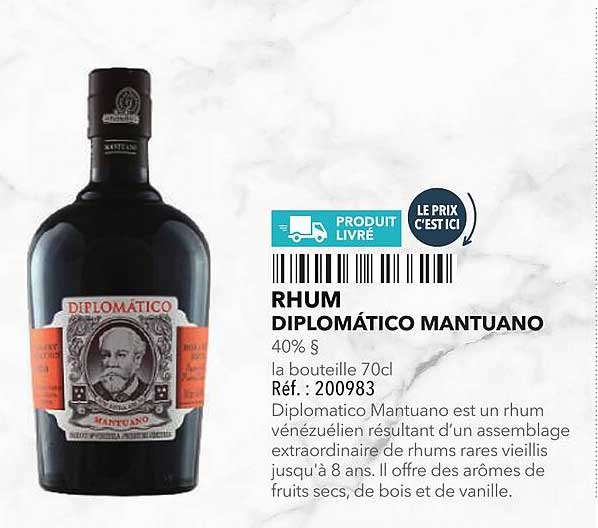 RHUM DIPLOMÁTICO MANTUANO
