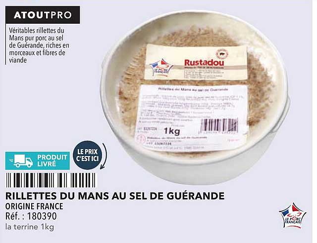 Rillettes du Mans au sel de Guérande