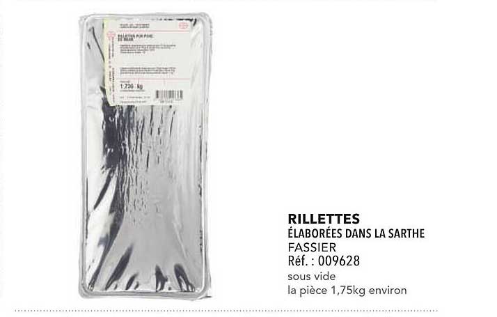 RILLETTES ÉLABORÉES DANS LA SARTHE