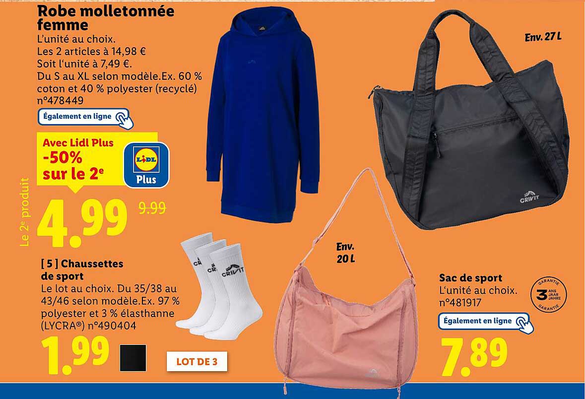 Robe molletonnée femme