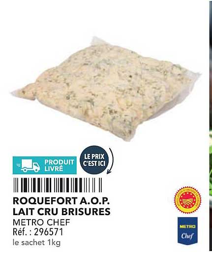 ROQUEFORT A.O.P. LAIT CRU BRISURES