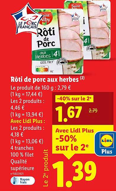 Rôti de porc aux herbes