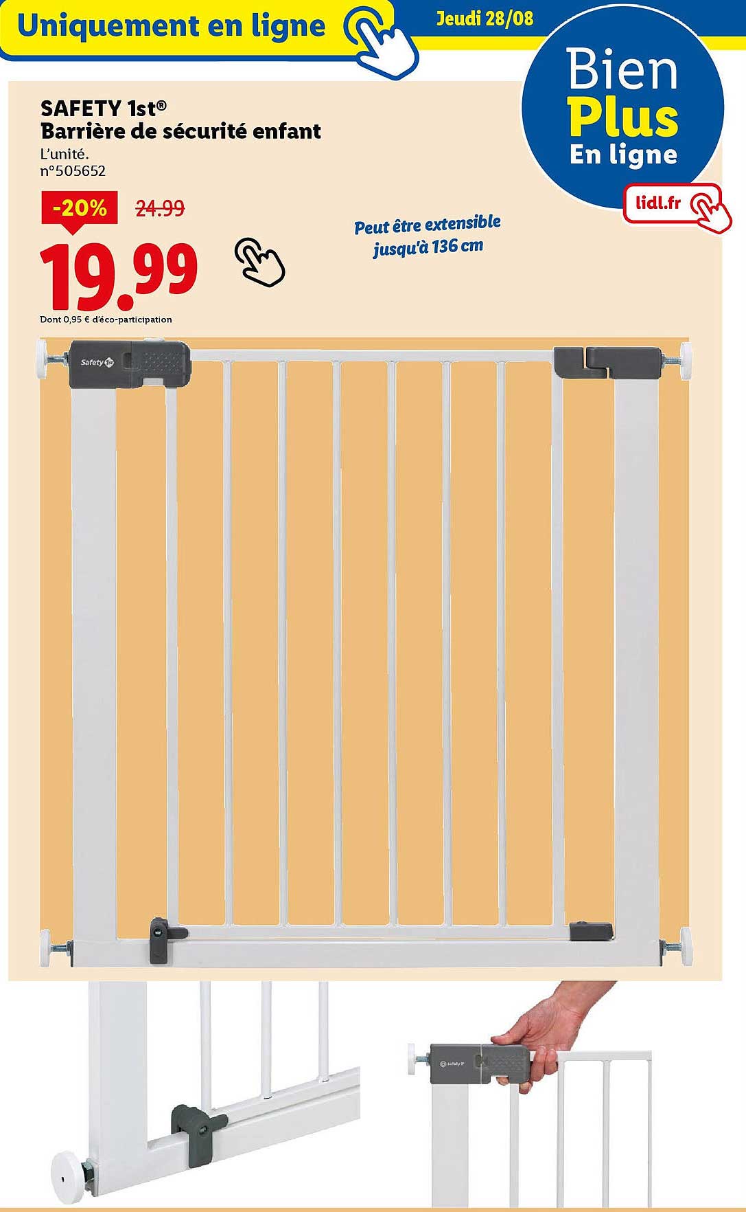 SAFETY 1st® Barrière de sécurité enfant