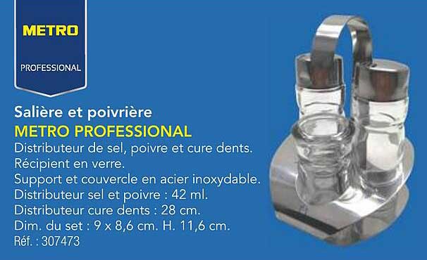 Saltière et poivrière METRO PROFESSIONAL