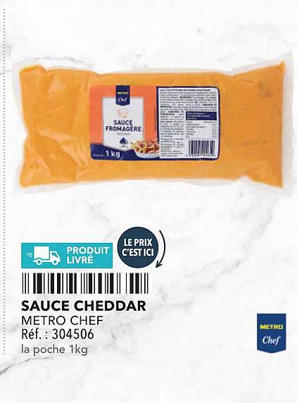 SAUCE CHEDDAR METRO CHEF