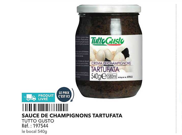 SAUCE DE CHAMPIGNONS TARTUFATA