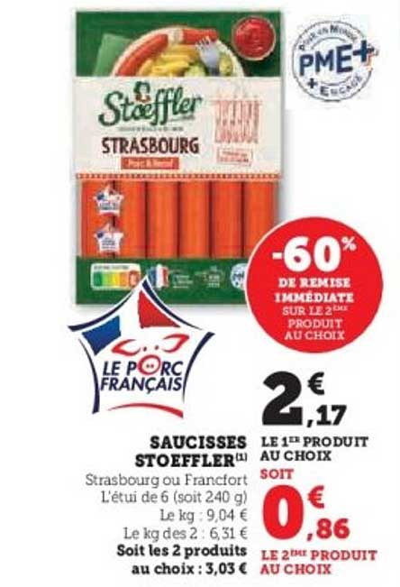 Saucisses Stoeffler