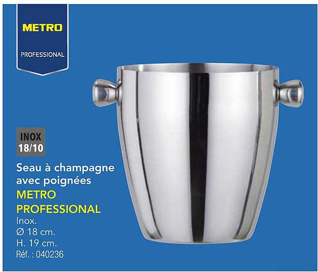 Seau à champagne avec poignées METRO PROFESSIONAL