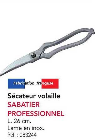 Sécateur volaille SABATIER PROFESSIONNEL