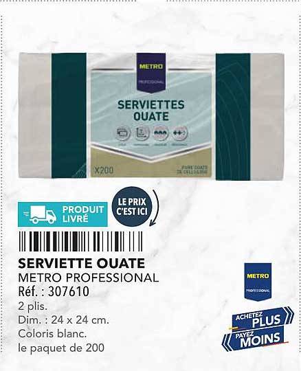 SERVIETTE OUATE
