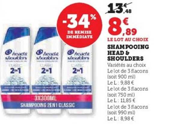 SHAMPOOING HEAD & SHOULDERS