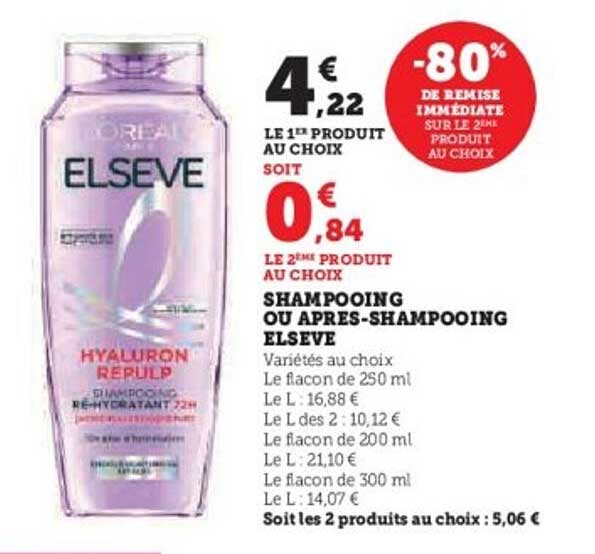 SHAMPOOING OU APRÈS-SHAMPOOING ELSEVE