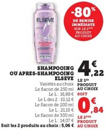 SHAMPOOING OU APRÈS-SHAMPOOING ELSEVE