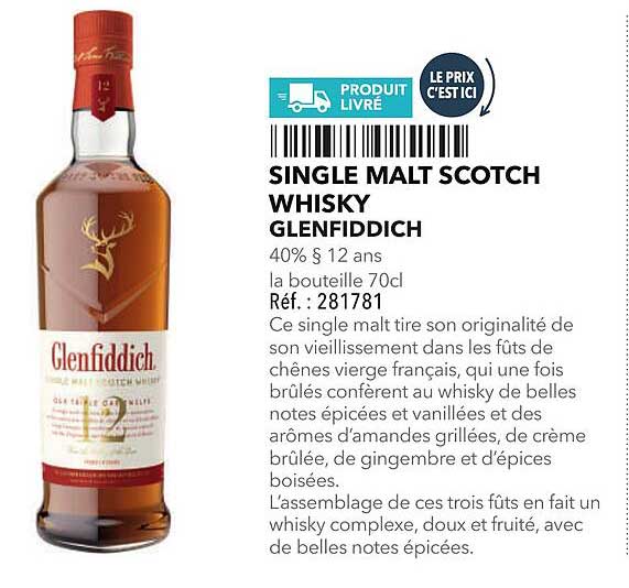 SINGLE MALT SCOTCH WHISKY GLENFIDDICH