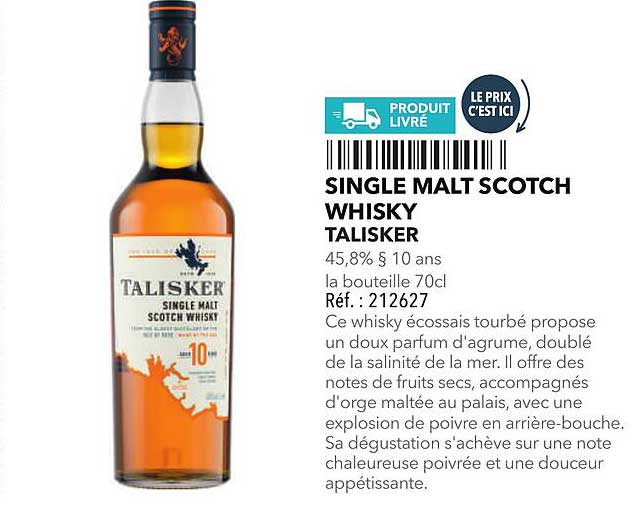 SINGLE MALT SCOTCH WHISKY TALISKER