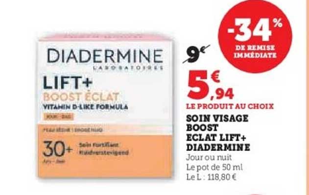 SOIN VISAGE BOOST ECLAT LIFT+ DIADERMINE