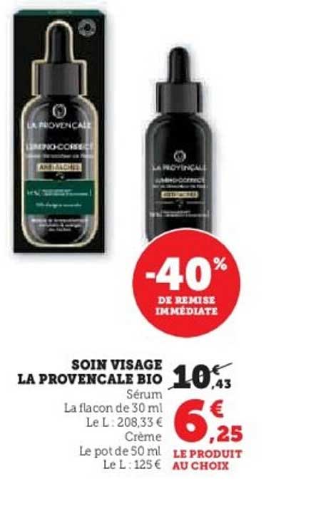 SOINS VISAGE LA PROVENCALE BIO