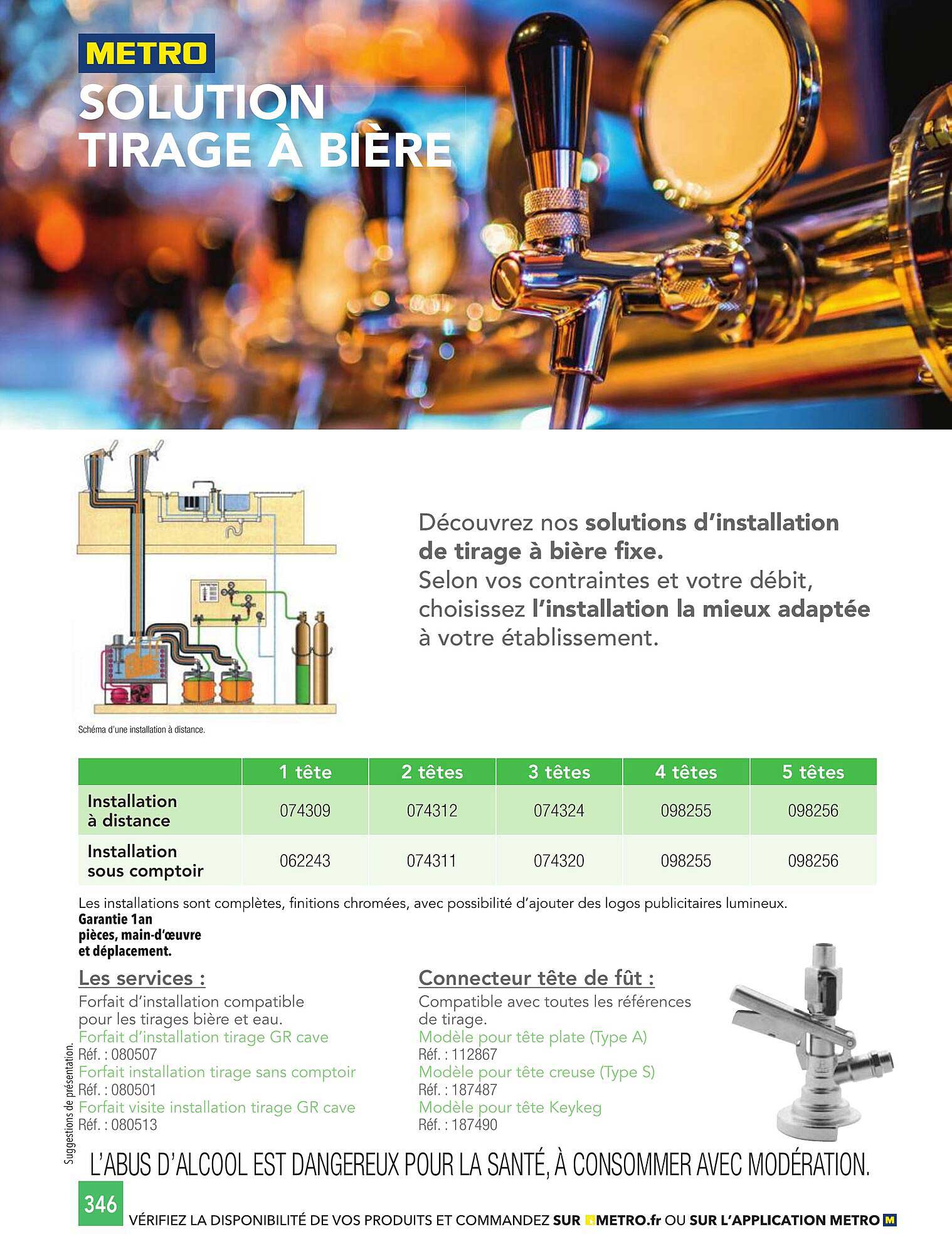SOLUTION TIRAGE À BIÈRE