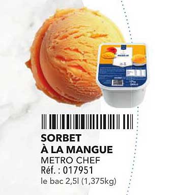 SORBET À LA MANGUE