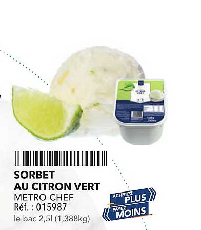 SORBET AU CITRON VERT