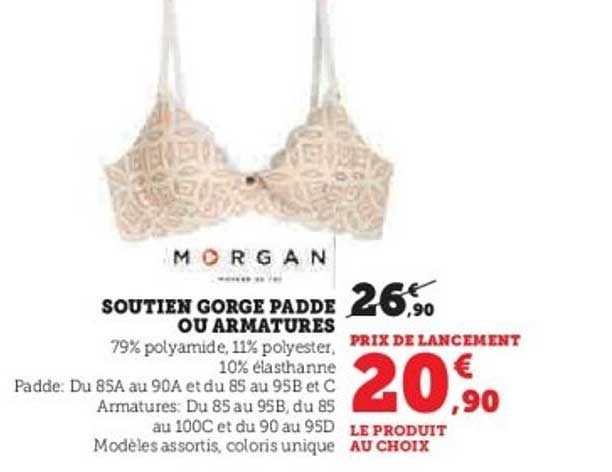 SOUTIEN GORGE PADDE OU ARMATURES