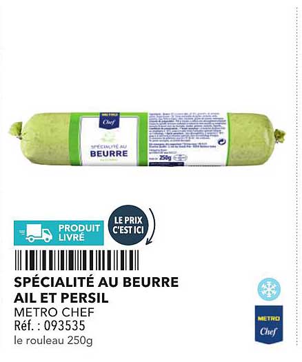 SPÉCIALITÉ AU BEURRE AIL ET PERSIL