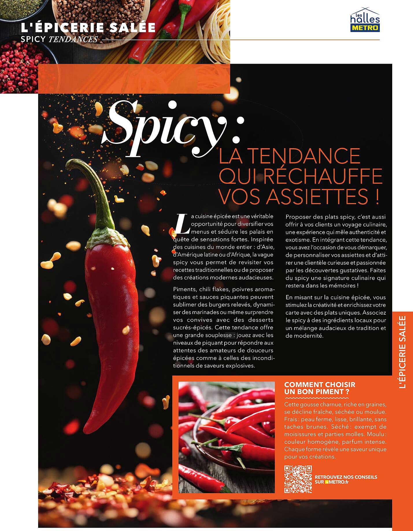 Spicy : LA TENDANCE QUI RÉCHAUFFE VOS ASSIETTES !