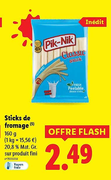 Sticks de fromage