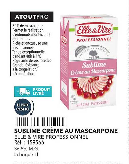 SUBLIME CRÈME AU MASCARPONE