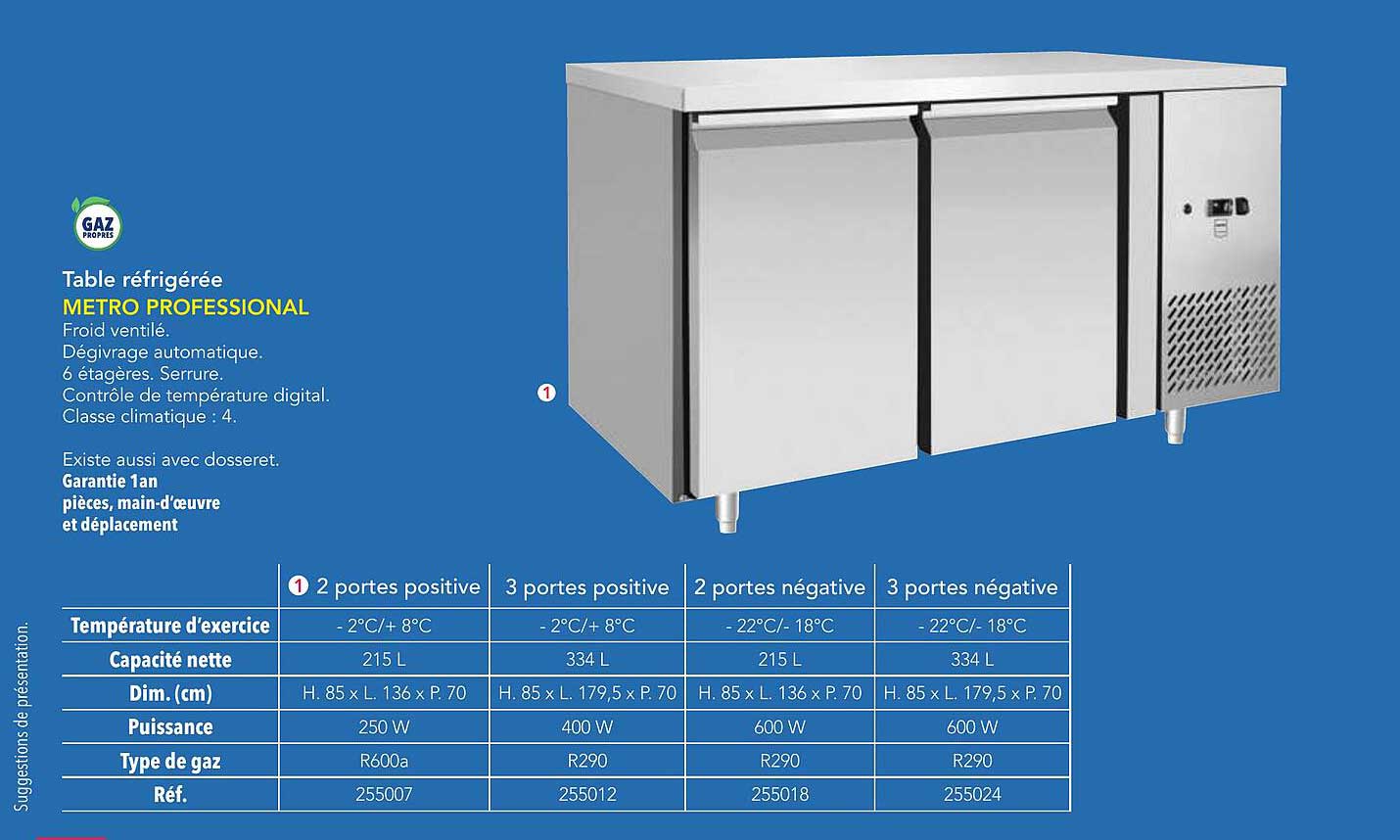 Table réfrigérée METRO PROFESSIONAL